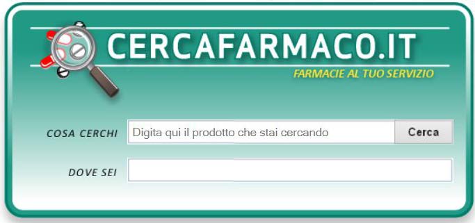 Screenshot CercaFarmaco.it